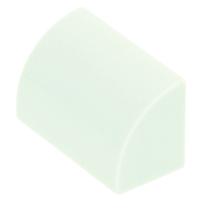 LEGO kocka 1×2×1 íves, világos vízzöld (37352)