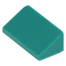 LEGO tetőelem 31°-os (30) 1×2×2/3, sötét türkizkék (85984)