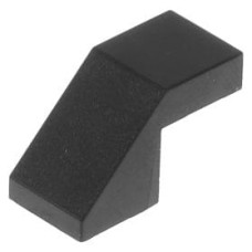 LEGO tetőelem 45°-os 2×1 kivágással és bütyök nélkül, fekete (28192)