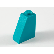 LEGO tetőelem 65°-os 2×1×2, sötét türkizkék (60481)