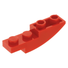 LEGO tetőelem fordított íves 4×1, piros (13547)