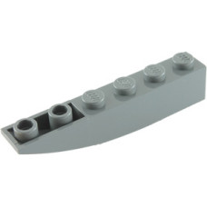 LEGO tetőelem fordított íves 6×1, sötétszürke (42023)