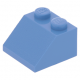 LEGO tetőelem 45°-os 2×2, középkék (3039)