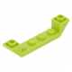 LEGO tetőelem fordított 45°-os 6×1, lime (52501)