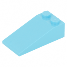 LEGO tetőelem 18°-os 4×2, közép azúrkék (30363)