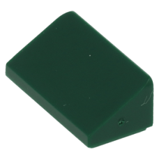 LEGO tetőelem 31°-os (30) 1×2×2/3, sötétzöld (85984) 