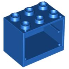 LEGO szekrény 2x3x2, kék (4532)