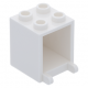 LEGO postaláda szekrény 2×2×2, fehér (4345)