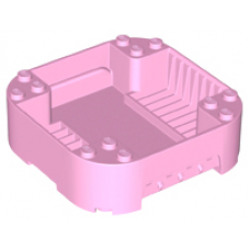 LEGO láda doboz 8×8×2 (Vidiyo), világos rózsaszín (65129)