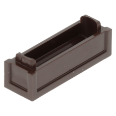 LEGO láda alsó része 1×3×2/3, sötétbarna (69066)