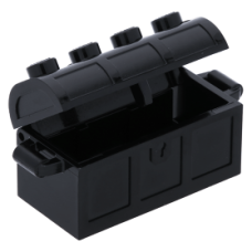LEGO láda kinyitható 5×2×2, fekete (4738ac01)