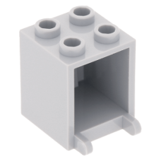 LEGO postaláda szekrény 2x2x2, világosszürke (4345)
