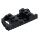 LEGO vonat keréktartó 3×6, fekete (2878)