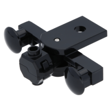 Eredeti, új LEGO vonatütköző mágneses, fekete (29085) - speciális jármű alkatrész