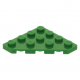 LEGO ék alakú lapos elem 4x4 (45°-os), zöld (30503)