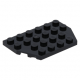 LEGO ék alakú lapos elem 4x6, fekete (32059)