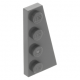 LEGO ék/szárny alakú lapos elem 4x2 jobbos, sötétszürke (41769)