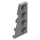 LEGO ék/szárny alakú lapos elem 4x2 balos, sötétszürke (41770)