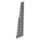 LEGO ék/szárny alakú lapos elem 12x3 balos, sötétszürke (47397)