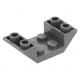 LEGO tetőelem fordított 45°-os 4×2 dupla, sötétszürke (4871)