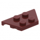 LEGO ék/szárny alakú lapos elem 2x4, sötét piros (51739)