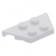 LEGO ék/szárny alakú lapos elem 2x4, fehér (51739)