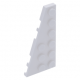 LEGO ék/szárny alakú lapos elem 6x3 balos, fehér (54384)