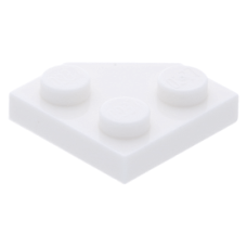 LEGO ék alakú lapos elem 2x2 (45°-os), fehér (26601)