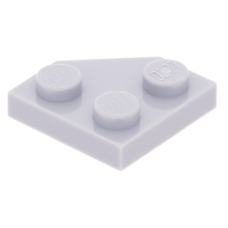LEGO ék alakú lapos elem 2x2 (45°-os), világosszürke (26601)