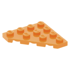 LEGO ék alakú lapos elem 4x4 (45°-os), narancssárga (30503)