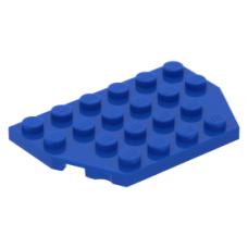 LEGO ék alakú lapos elem 4x6, kék (32059)
