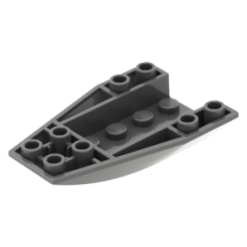 LEGO ék/szárny 6×4 íves fordított, sötétszürke (43713)