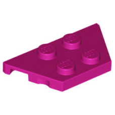 LEGO ék/szárny alakú lapos elem 2x4, bíborvörös (51739)
