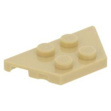 LEGO ék/szárny alakú lapos elem 2x4, sárgásbarna (51739)