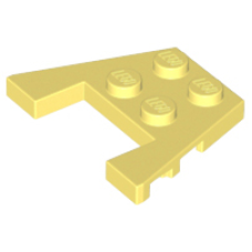 LEGO ék/szárny alakú lapos elem 3x4, világossárga (48183)