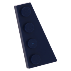 LEGO ék/szárny alakú lapos elem 4x2 jobbos, sötétkék (41769)