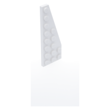 LEGO ék/szárny alakú lapos elem 8x3 jobbos, fehér (50304)