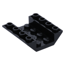 LEGO tetőelem fordított 45°-os 4×4 lyukakkal, fekete (72454)