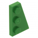 LEGO ék/szárny alakú lapos elem 3x2 jobbos, zöld (43722)