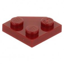 LEGO ék alakú lapos elem 2x2 (45°-os), sötétpiros (26601)