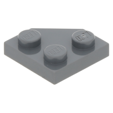 LEGO ék alakú lapos elem 2x2 (45°-os), sötétszürke (26601)