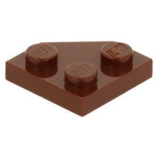 LEGO ék alakú lapos elem 2x2 (45°-os), vörösesbarna (26601)