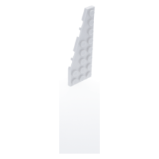 LEGO ék/szárny alakú lapos elem 8x3 balos, fehér (50305)