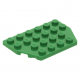 LEGO ék alakú lapos elem 4x6, zöld (32059)