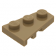 LEGO ék/szárny alakú lapos elem 3x2 jobbos, sötét sárgásbarna (43722)