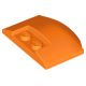 LEGO ék 3×4×2/3 íves tetején két bütyökkel, narancssárga (93604)