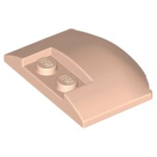 LEGO ék 3×4×2/3 íves tetején két bütyökkel, világos testszínű (93604)