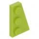 LEGO ék/szárny alakú lapos elem 3x2 jobbos, lime (43722)