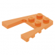 LEGO ék/szárny alakú lapos elem 4x4, narancssárga (43719)