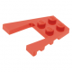 LEGO ék/szárny alakú lapos elem 4x4, piros (43719)